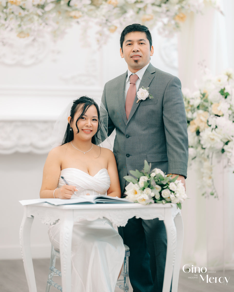 Gino & Mercy wedding at Toronto, ON, signed