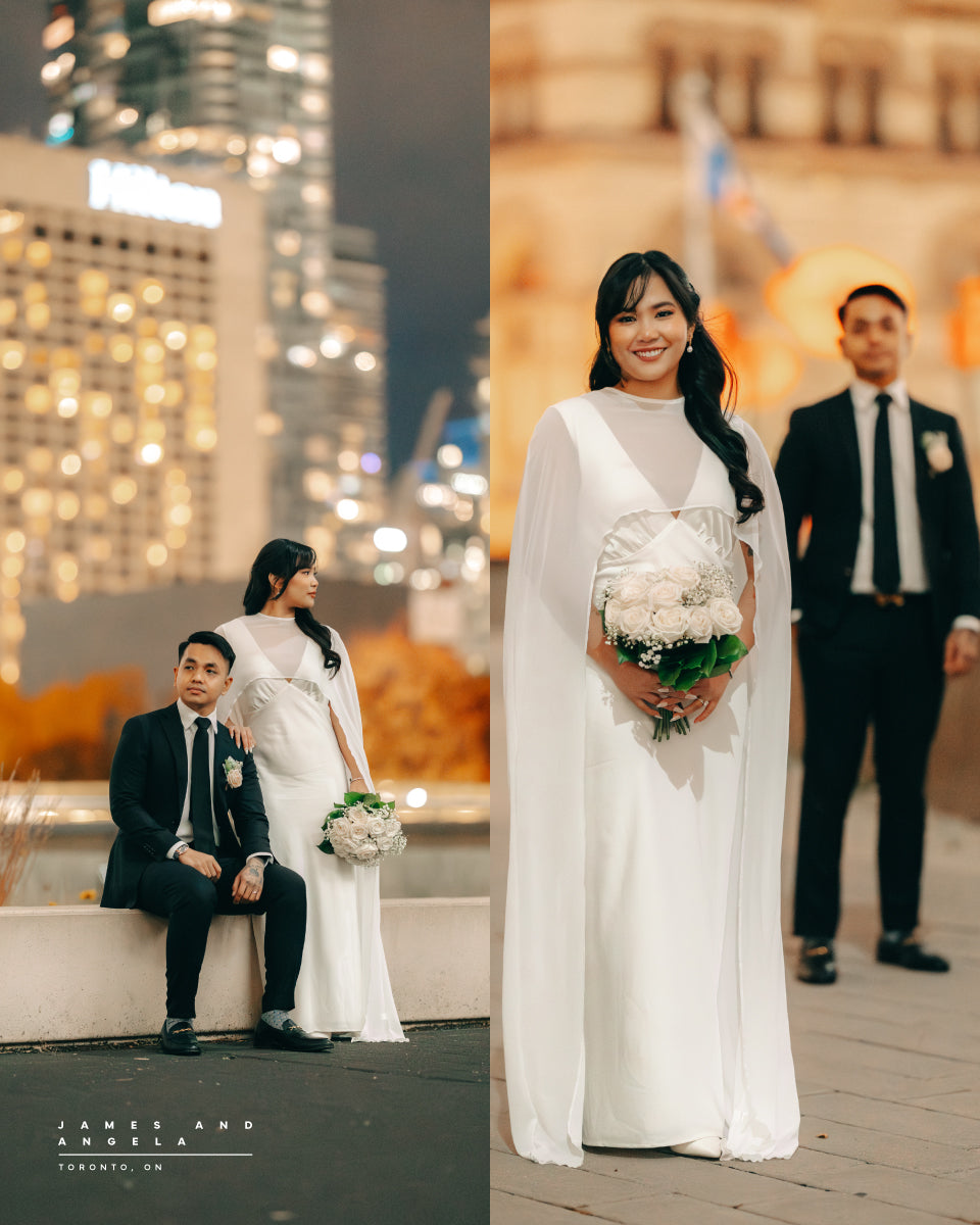 James & Angela wedding at Toronto, ON, city lights
