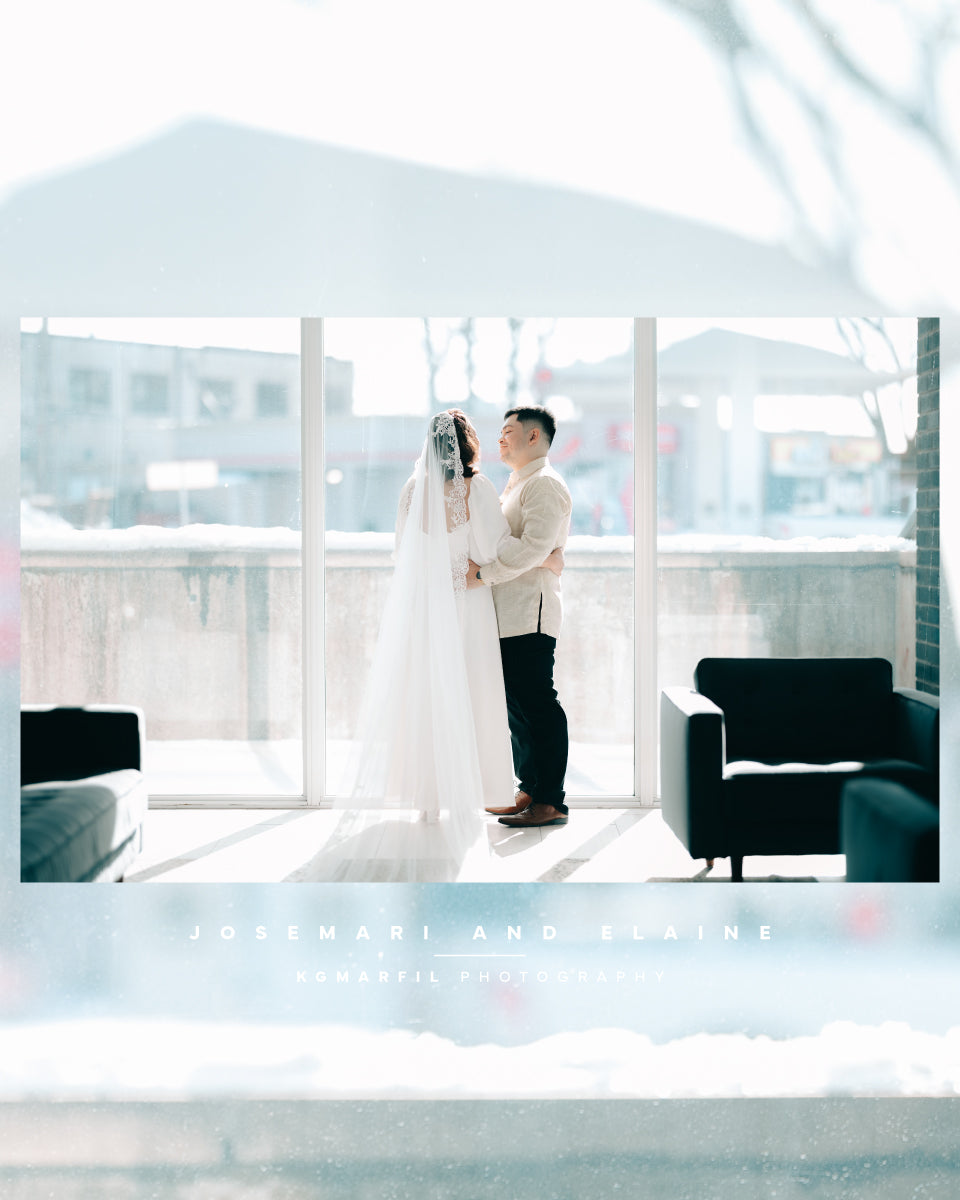 Josemari & Elaine wedding at Scarborough, ON, winter light
